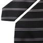 Black White Stripes Silk Adjustable Tie