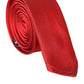 Red Solid Silk Adjustable Tie Men