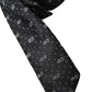 Black DG Logo 100% Silk Adjustable Tie