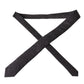 Black Patterned 100% Silk Adjustable Men Tie