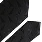 Black Patterned 100% Silk Adjustable Men Tie