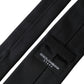 Black Solid Silk Adjustable Tie Men
