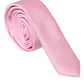 Pink Solid Silk Adjustable Tie Men