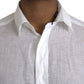 White Linen Long Sleeve Dress MARTINI Shirt