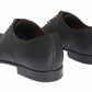 Elegant Green Leather Derby Shoes
