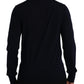 Blue Wool Crown Turtleneck Pullover Sweater