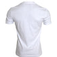 White Cotton DG Applique Men Casual T-shirt