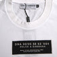 White Cotton DG Applique Men Casual T-shirt
