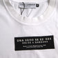 White Cotton DG Applique Men Casual T-shirt