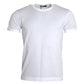 White Cotton Round Neck Short Sleeve T-shirt