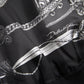 Black Cashmere Silk Jacket Print T-shirt