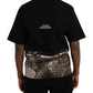 Black Leopard Cotton Short Sleeves T-shirt