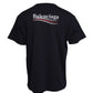 Dark Blue Cotton Logo Crew Neck Short Sleeves T-shirt