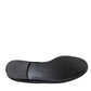 Black Suede Loafers Formal Dress Slip On Shoes