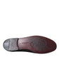 Black Suede Gold Cross Slip On Loafer Shoes