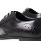 Black Leather Derby Men Formal Shoes Dress