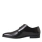 Black Leather Derby Men Formal Shoes Dress
