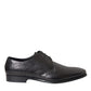 Black Leather Derby Men Formal Shoes Dress