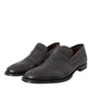 Black Brown Leather Loafer Men Dress Shoes