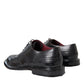 Black Leather Oxford Wingtip Formal Men Shoes