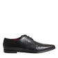 Black Leather Derby Formal Dress Men Shoes