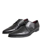Black Leather Derby Formal Dress Men Shoes
