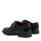 Black Leather Oxford Wingtip Formal Men Shoes