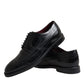 Black Leather Oxford Wingtip Formal Men Shoes