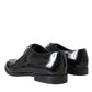 Black Patent Leather Derby Formal Dress Shoes