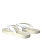 White Leather Slides Sandals Beachwear Shoes