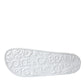 White Rubber Slides Sandals Beachwear Shoes