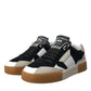 Multicolor MIAMI Leather Low Top Sneakers Shoes