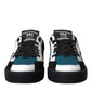 Multicolor MIAMI Leather Low Top Sneakers Shoes