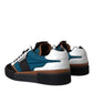 Multicolor MIAMI Leather Low Top Sneakers Shoes