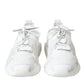 White Mesh Sorrento Trekking Sneakers Men Shoes