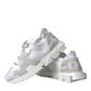 White Mesh Sorrento Trekking Sneakers Men Shoes