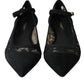 Black Taormina Lace Bellucci Flats Shoes