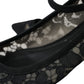 Black Taormina Lace Bellucci Flats Shoes
