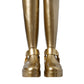 Metallic Gold Rubber PVC Rain Boots Shoes