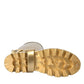 Metallic Gold Rubber PVC Rain Boots Shoes