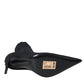 Black Stiletto Heels Denim Ankle Boots Shoes