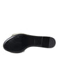 Silver Crystal Leather Flats Sandals Shoes