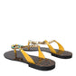 Multicolor Crystal Sandals Flip Flops Shoes