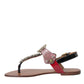 Multicolor Crystal Sandals Flip Flops Shoes