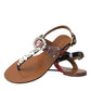 Multicolor Crystal Sandals Flip Flops Shoes