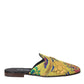 Multicolor Jacquard DG Logo Mule Flat Sandals Shoes