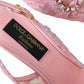 Pink Taormina Lace Crystal Heel Slingbacks Shoes