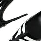 Black White Zebra Leather Slingback Shoes