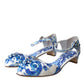 White Majolica Mary Janes Heels Pumps Shoes