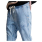 Light Blue Cotton Jeans & Pant